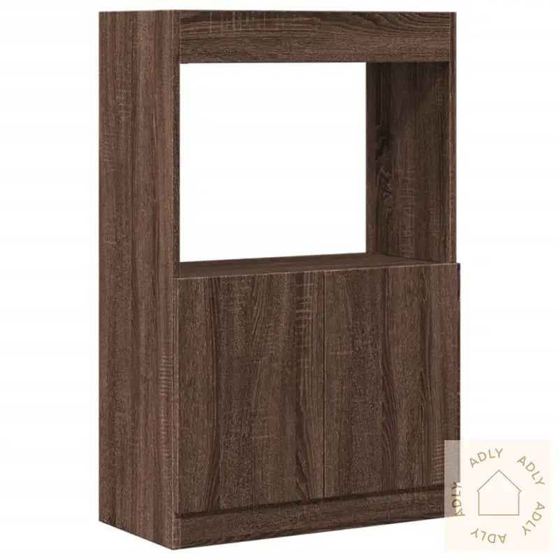 Highboard Brun Eik 63X33X100 Cm Konstruert Tre