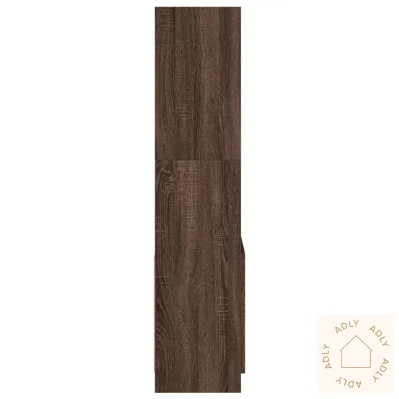 Highboard Brun Eik 63X33X140 Cm Konstruert Tre