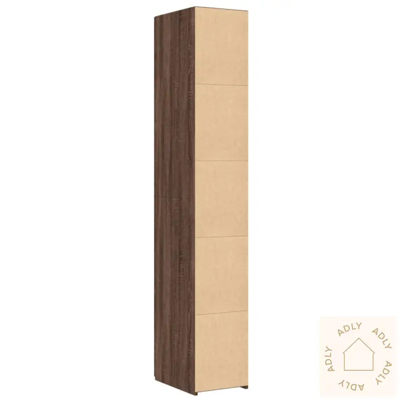 Hylle Brun Eik 30X42,5X185 Cm Konstruert Tre