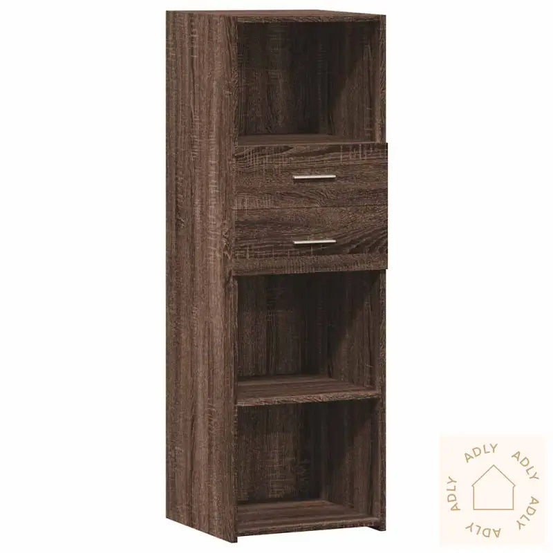 Hylle Brun Eik 40X42,5X124 Cm Konstruert Tre