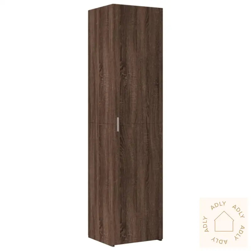 Hylle Brun Eik 45X42,5X185 Cm Konstruert Tre