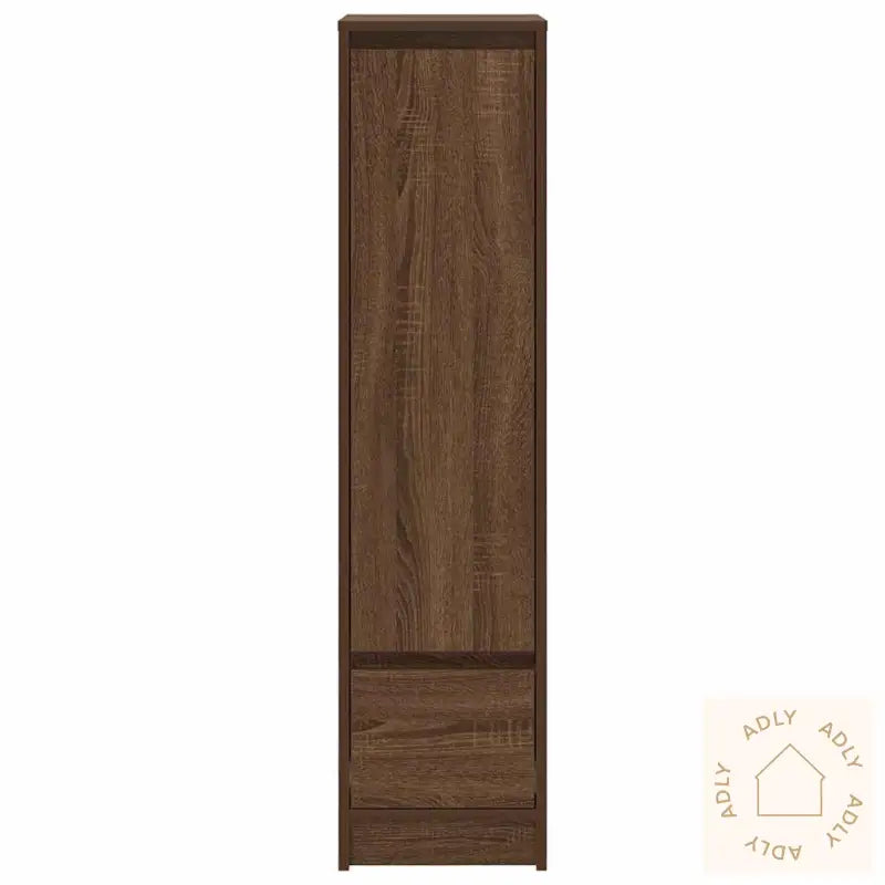 Høybord Brun Eik 29,5X34X119,5 Cm Konstruert Tre