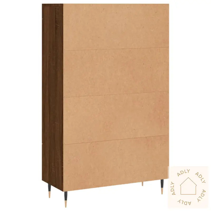Highboard Brun Eik 69,5X31X115 Cm Konstruert Tre
