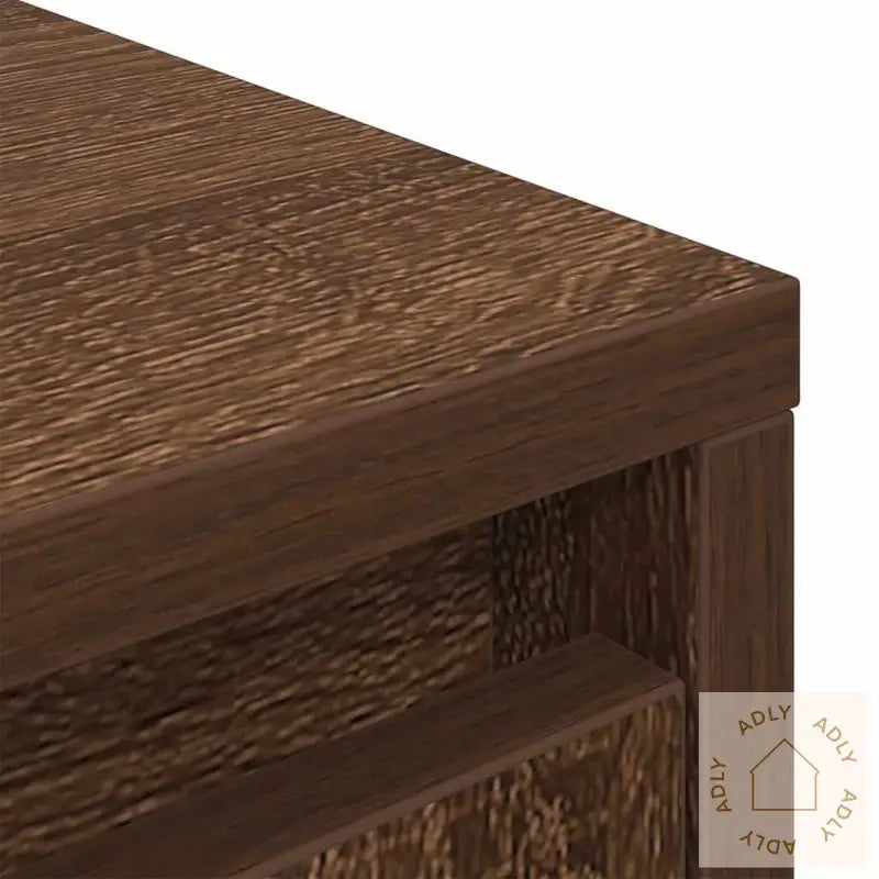 Høybord Brun Eik 29,5X34X119,5 Cm Konstruert Tre