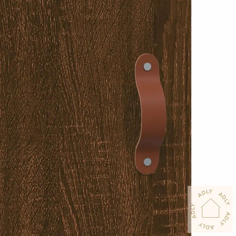 Highboard Brun Eik 69,5X31X115 Cm Konstruert Tre