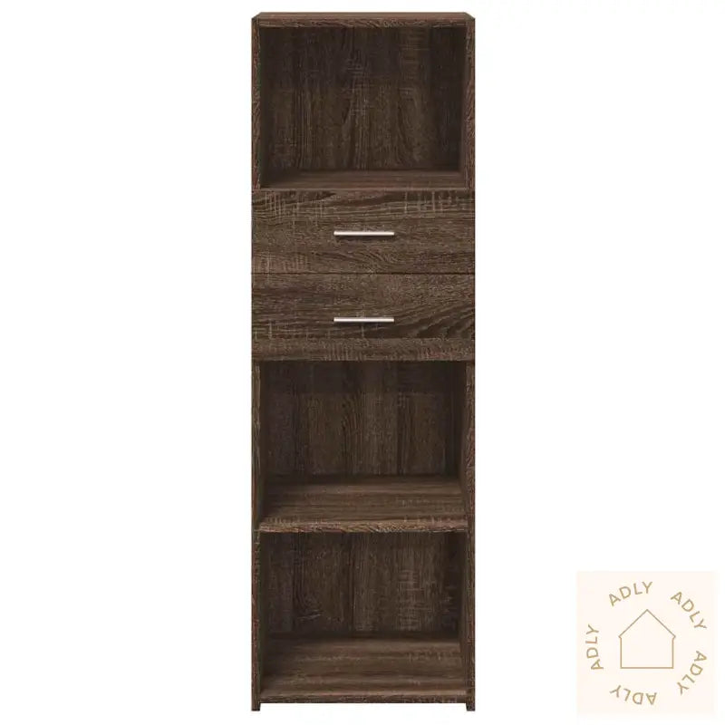 Hylle Brun Eik 40X42,5X124 Cm Konstruert Tre