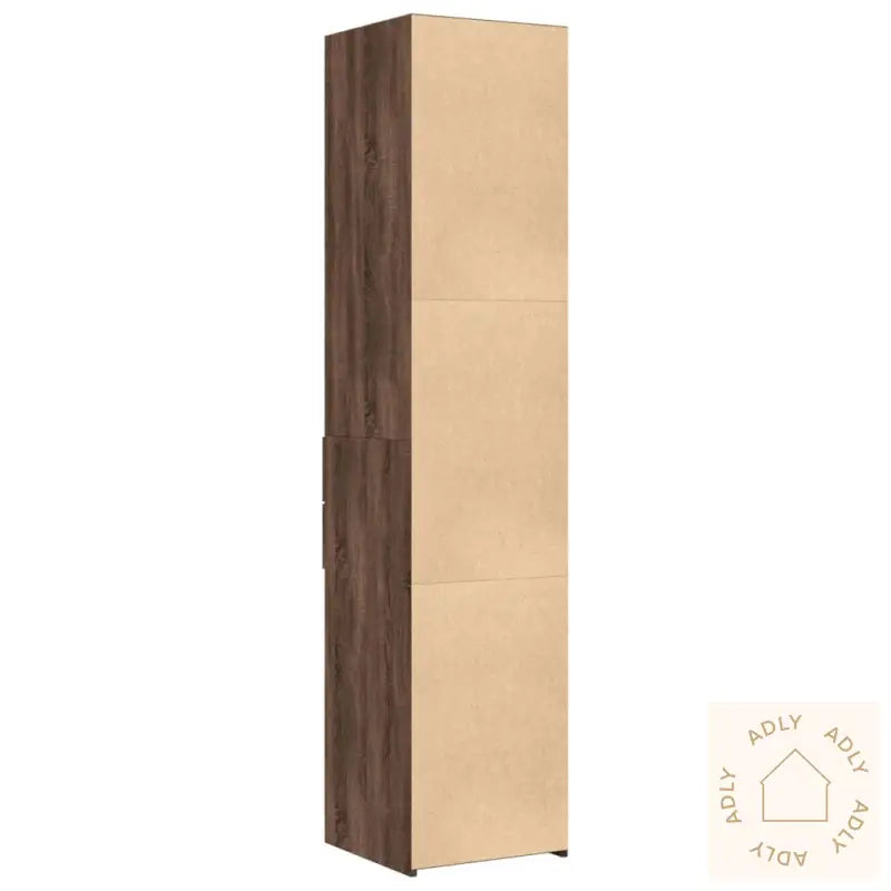 Hylle Brun Eik 40X42,5X185 Cm Konstruert Tre