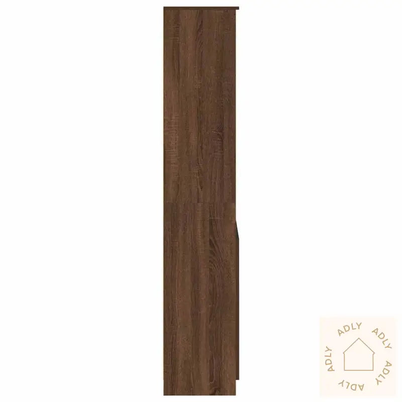 Highboard Brun Eik 70X35X180 Cm Konstruert Tre