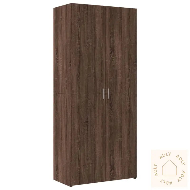 Highboard Brun Eik 80X42,5X249 Cm Konstruert Tre