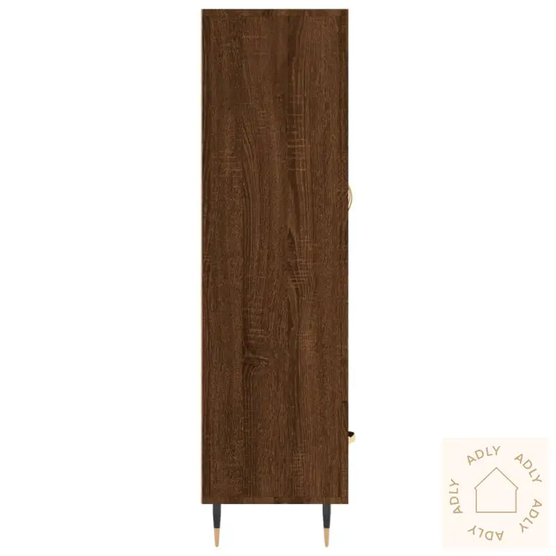 Highboard Brun Eik 69,5X31X115 Cm Konstruert Tre
