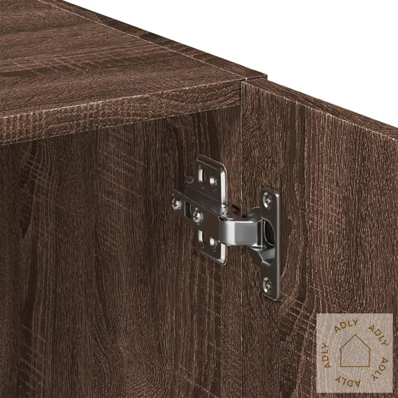 Highboard Brun Eik 80X42,5X249 Cm Konstruert Tre