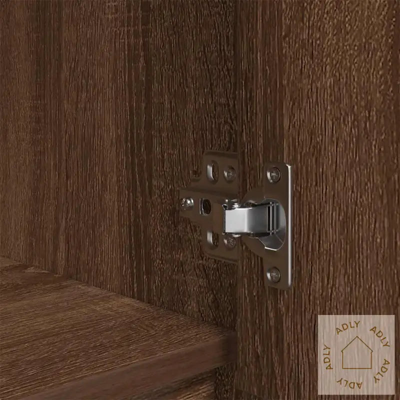 Høybord Brun Eik 29,5X34X119,5 Cm Konstruert Tre