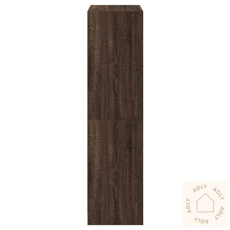 Highboard Med Dører Brun Eik 68X37X142 Cm Konstruert Tre