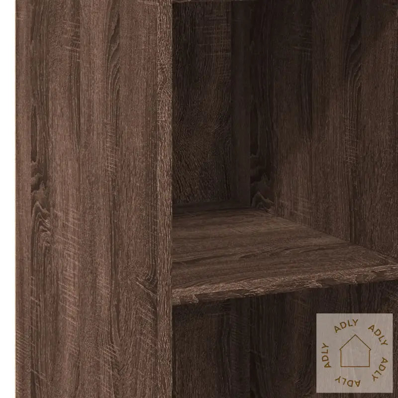 Hylle Brun Eik 30X41X124 Cm Konstruert Tre