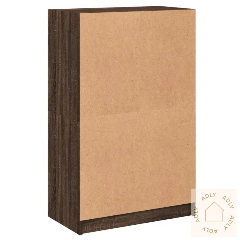 Highboard Med Dører Brun Eik 68X37X109 Cm Konstruert Tre