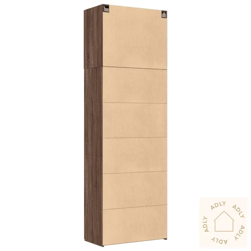 Highboard Brun Eik 80X42,5X249 Cm Konstruert Tre