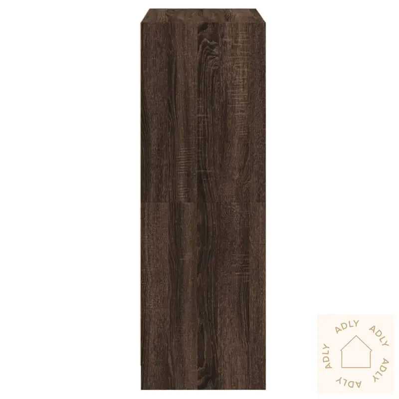 Highboard Med Dører Brun Eik 68X37X109 Cm Konstruert Tre