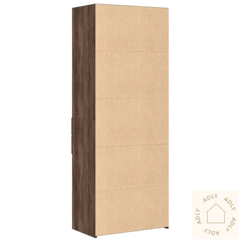 Highboard Brun Eik 70X42,5X185 Cm Konstruert Tre