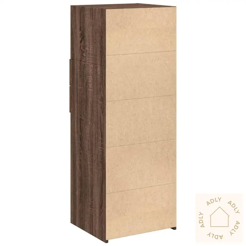 Hylle Brun Eik 45X42,5X124 Cm Konstruert Tre