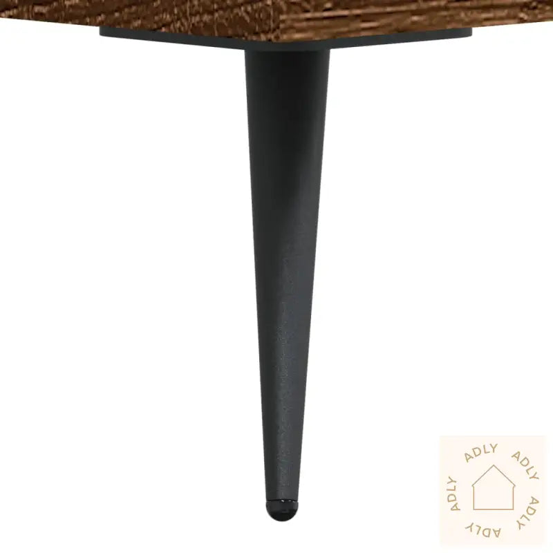 Highboard Brun Eik 69,5X34X180 Cm Konstruert Tre