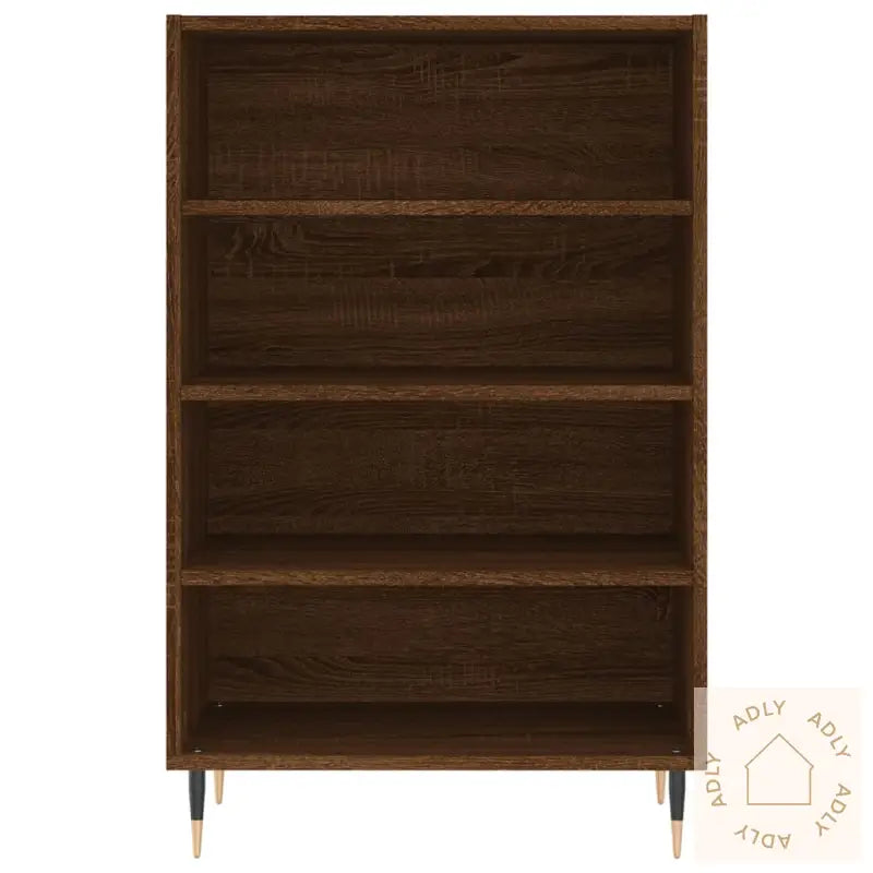 Highboard Brun Eik 57X35X90 Cm Konstruert Tre