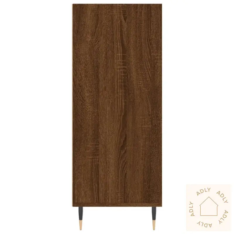 Highboard Brun Eik 57X35X90 Cm Konstruert Tre