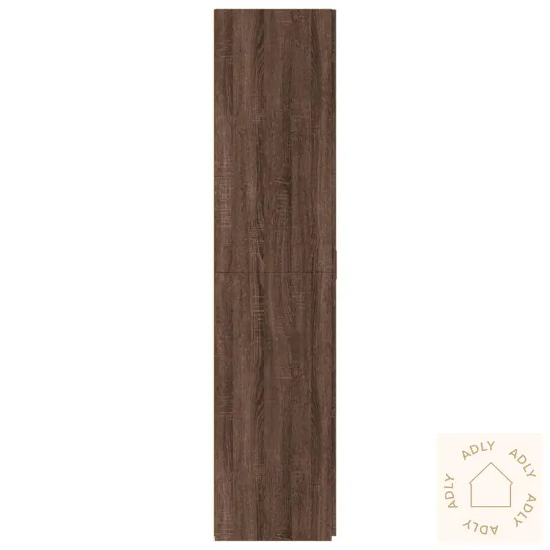 Highboard Brun Eik 70X42,5X185 Cm Konstruert Tre