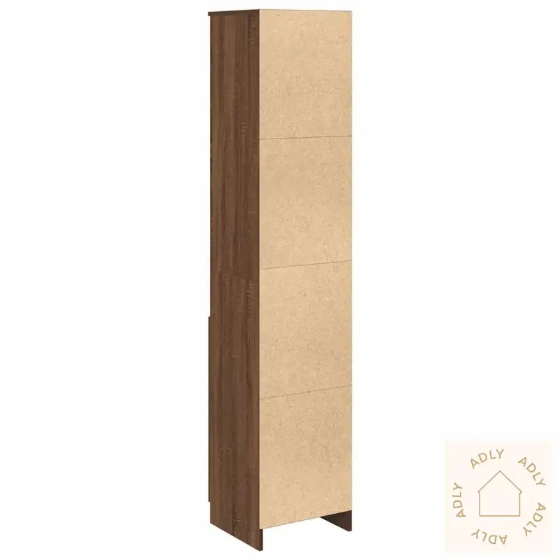 Høybord Brun Eik 37,5X35X180 Cm Konstruert Tre