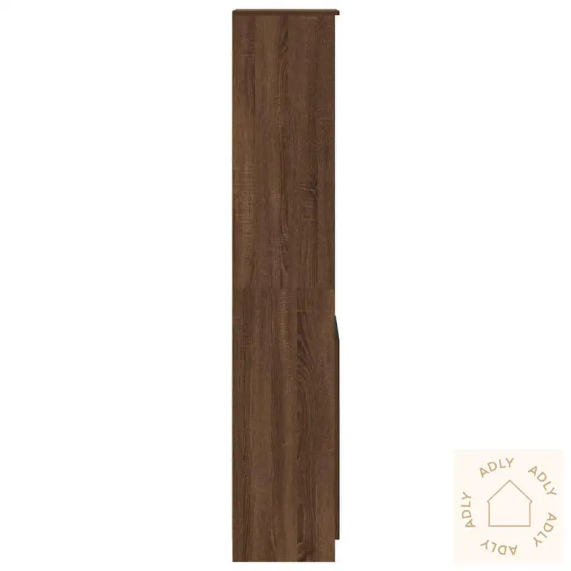 Høybord Brun Eik 37,5X35X180 Cm Konstruert Tre
