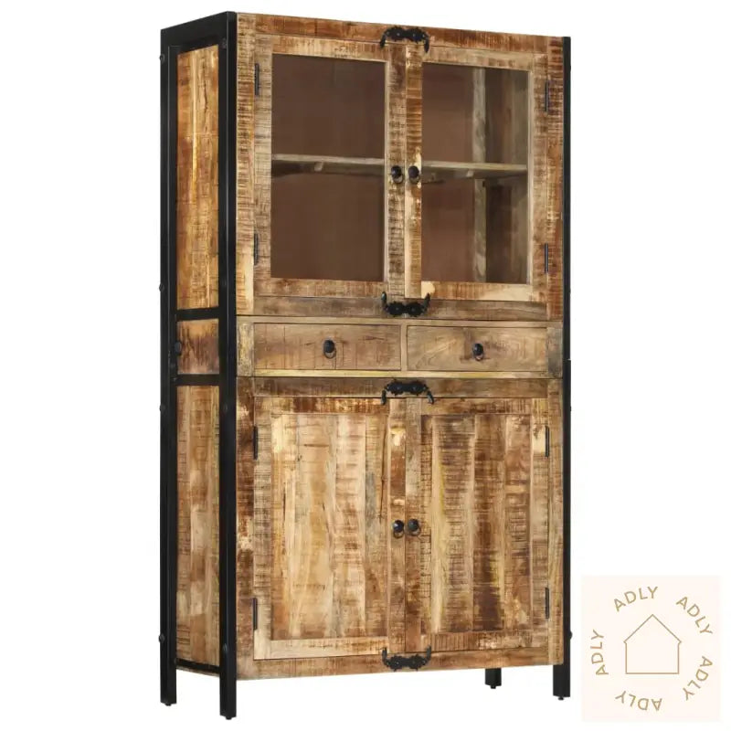 Highboard 100X40X175 Cm Grov Heltre Mango