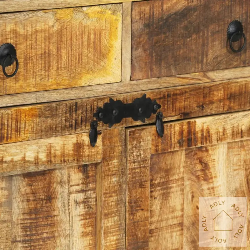 Highboard 100X40X175 Cm Grov Heltre Mango