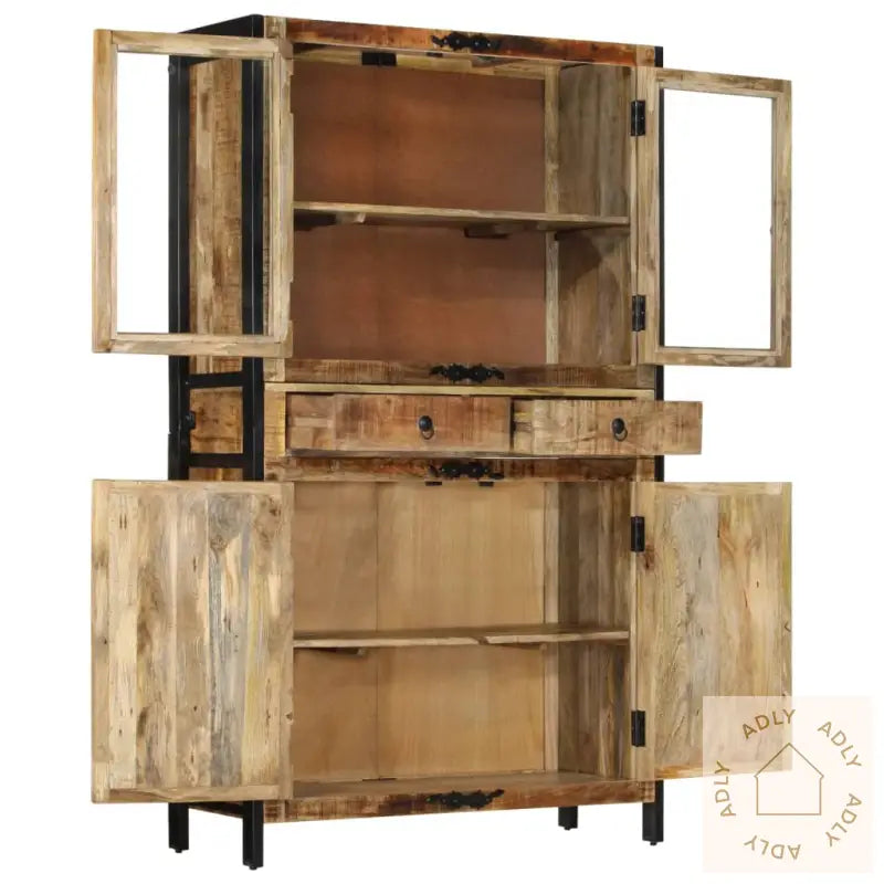 Highboard 100X40X175 Cm Grov Heltre Mango