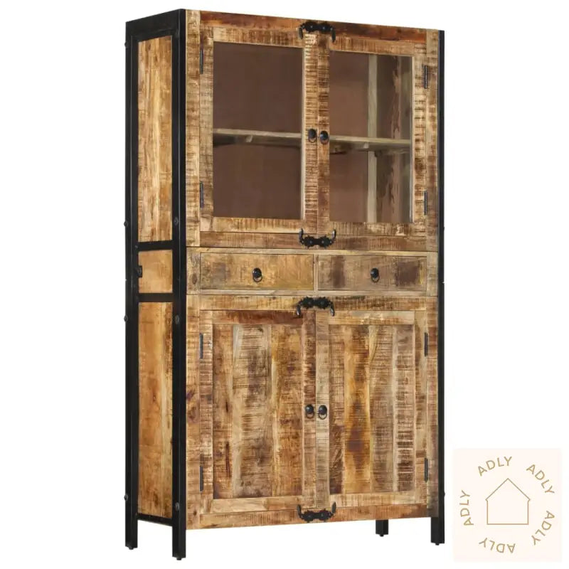 Highboard 100X40X175 Cm Grov Heltre Mango