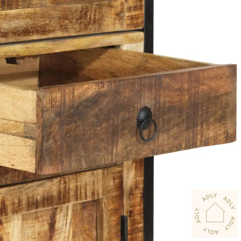 Highboard 100X40X175 Cm Grov Heltre Mango
