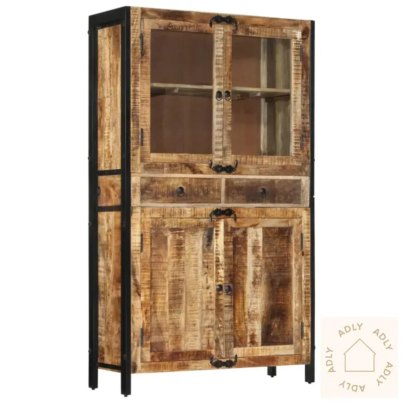 Highboard 100X40X175 Cm Grov Heltre Mango