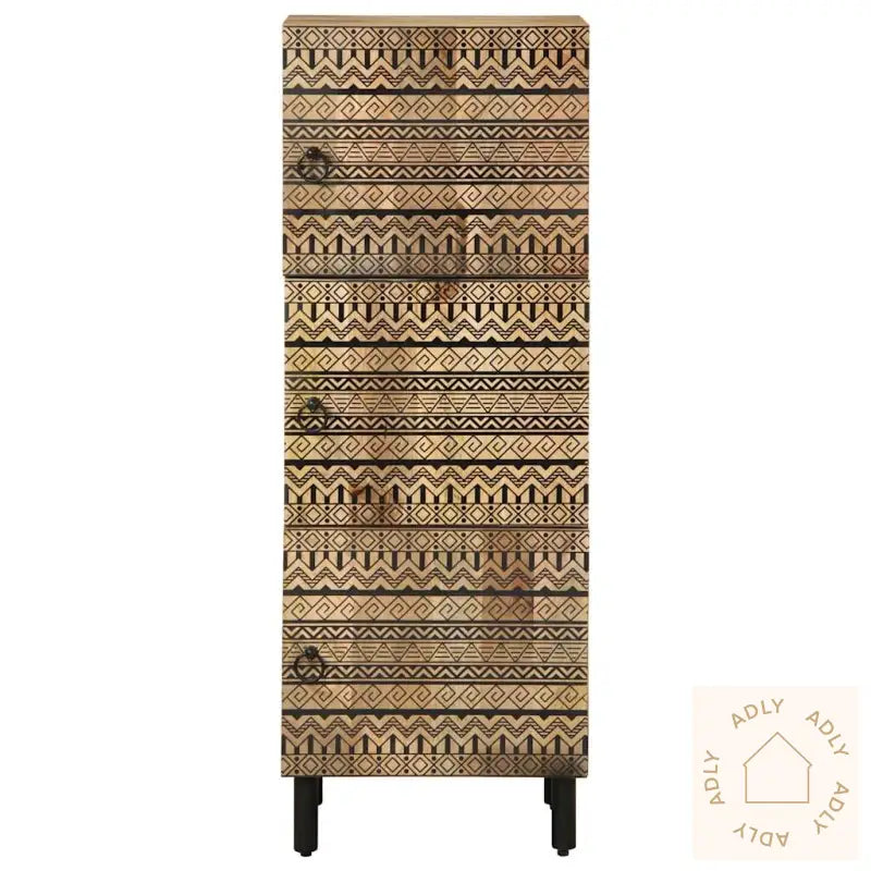 Sideskap 40X33,5X110 Cm Grovt Heltre Mangotre