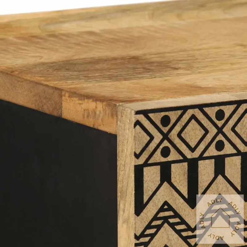 Sideskap 40X33,5X110 Cm Grovt Heltre Mangotre