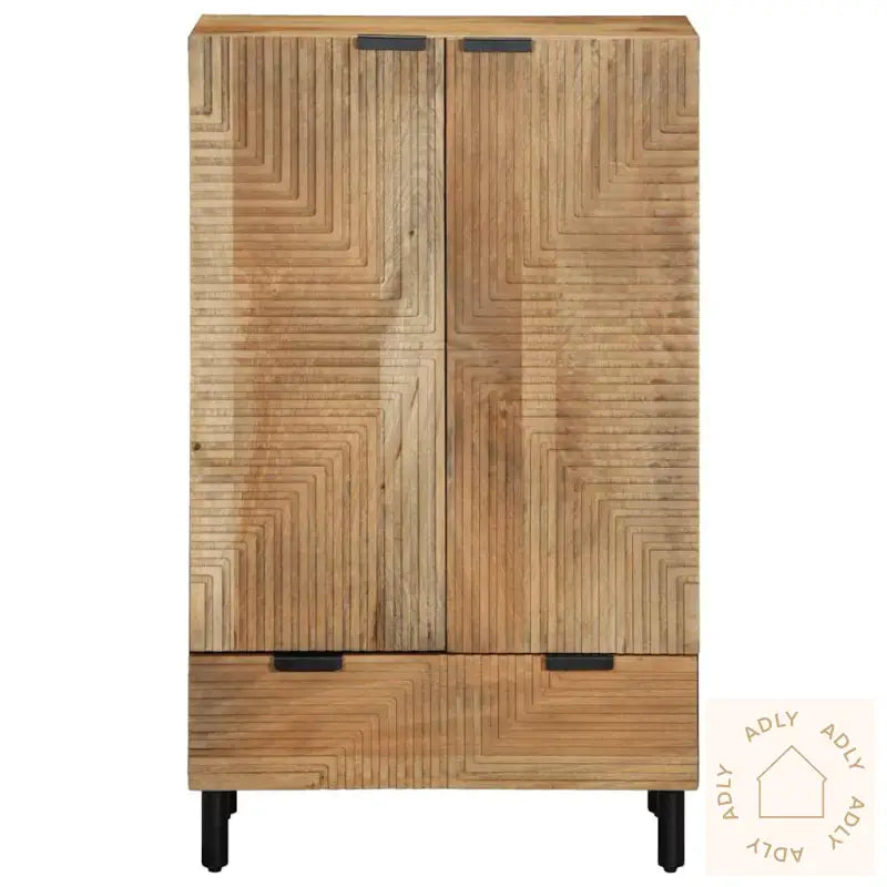 Highboard Brun 60X33X100 Cm Heltre Mango