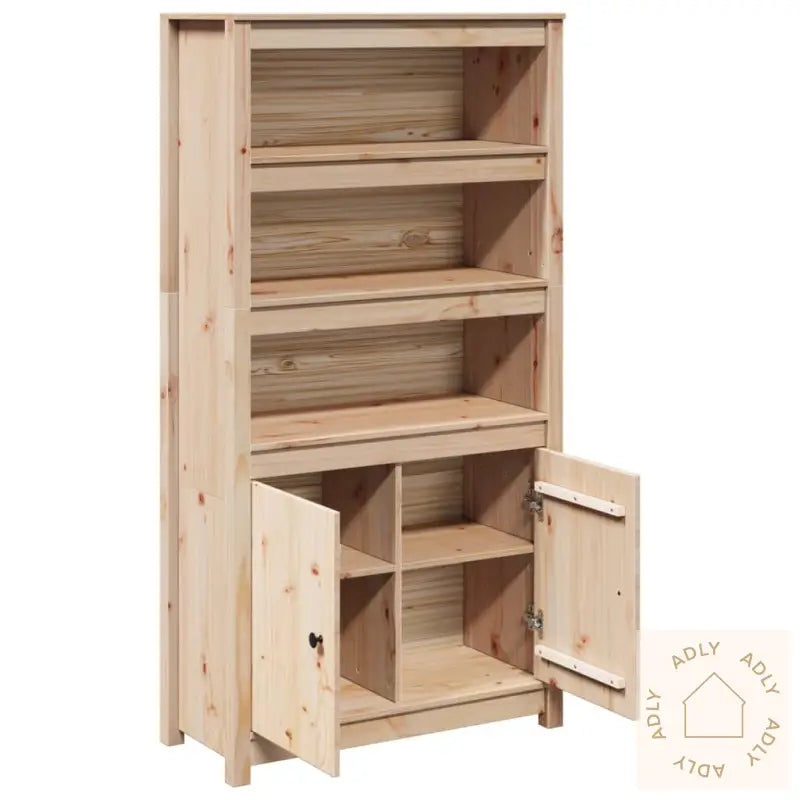 Highboard 80X35X154 Cm Heltre Furu