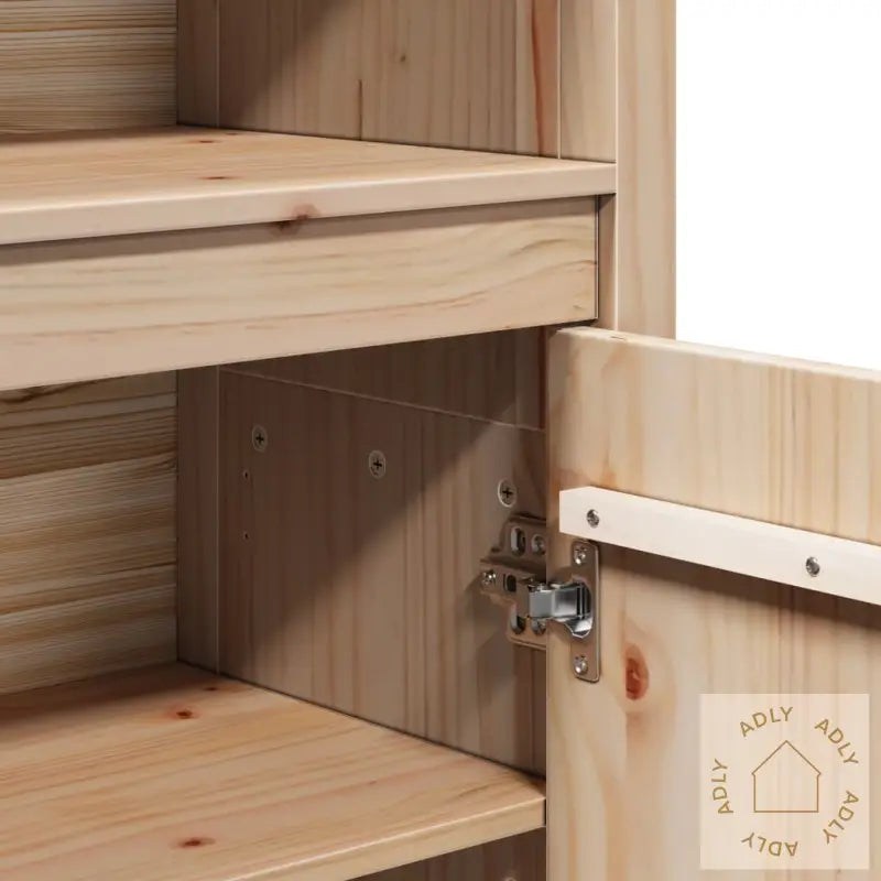 Highboard 80X35X154 Cm Heltre Furu