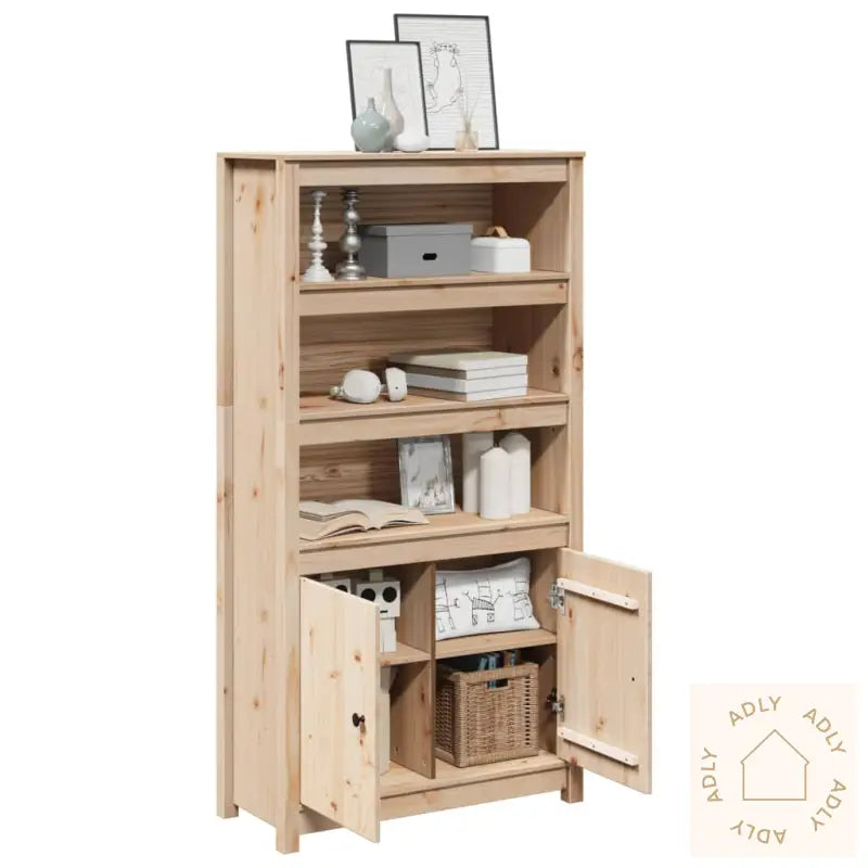 Highboard 80X35X154 Cm Heltre Furu