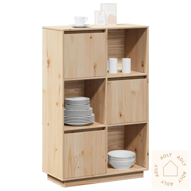 Highboard 74X35X117 Cm Heltre Furu