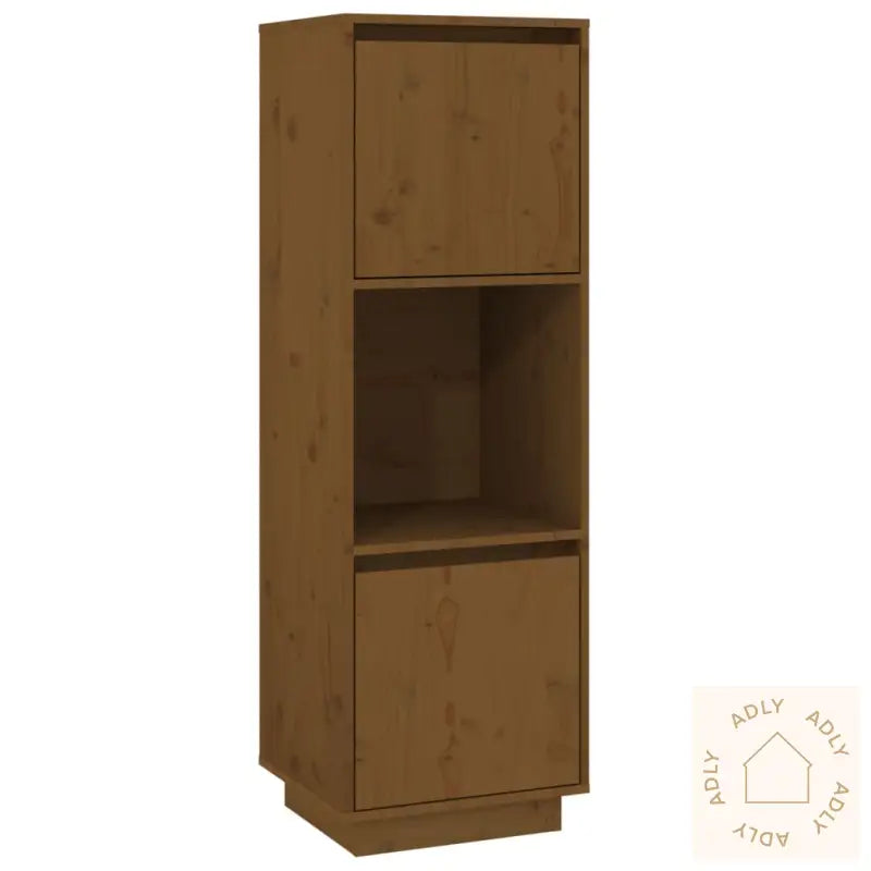 Highboard Honningbrun 38X35X117 Cm Heltre Furu