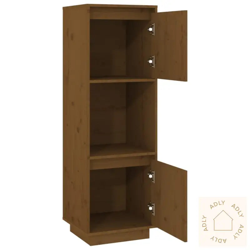 Highboard Honningbrun 38X35X117 Cm Heltre Furu