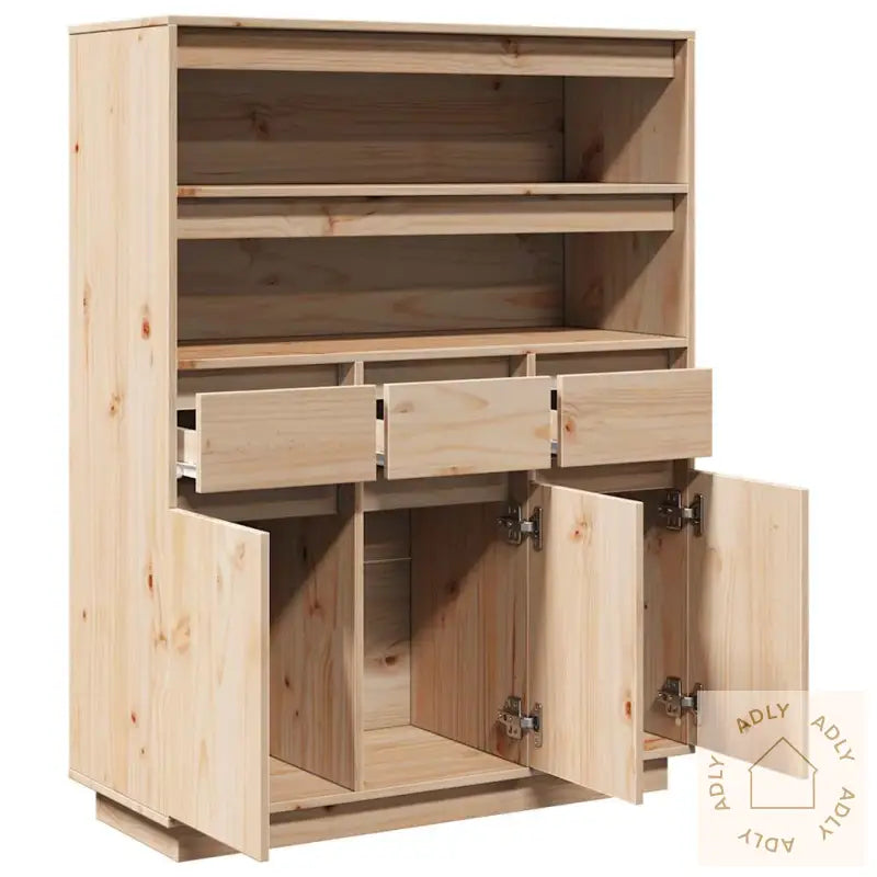 Highboard 89X34X116,5 Cm Heltre Furu
