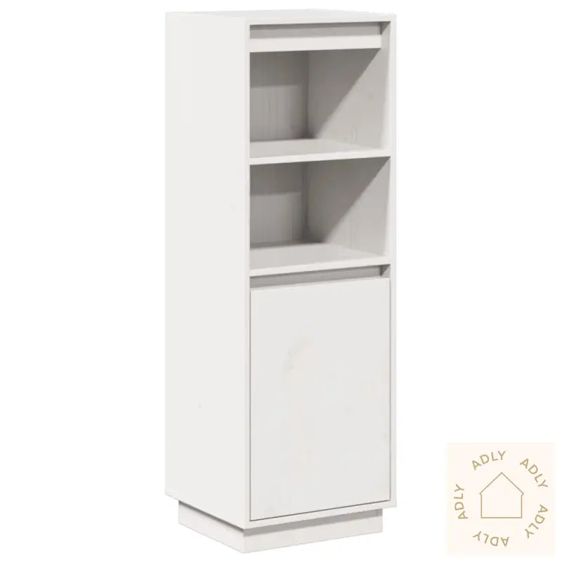 Highboard Hvit 37X34X110 Cm Heltre Furu