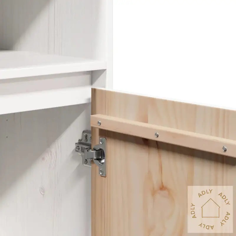 Highboard Hvit 37X34X110 Cm Heltre Furu