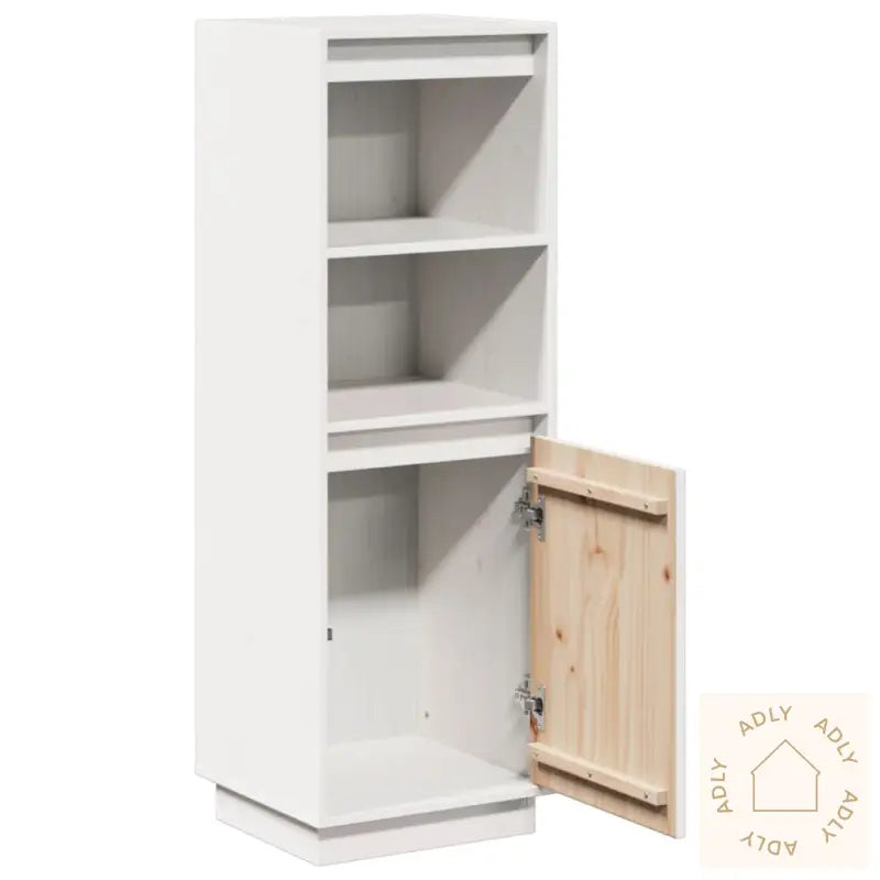 Highboard Hvit 37X34X110 Cm Heltre Furu