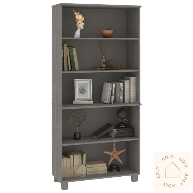 Highboard Hamar Heltre Furu Lysegrå