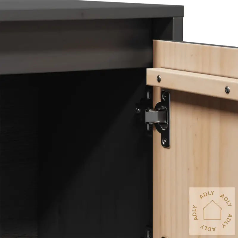 Highboard Grå 74X35X117 Cm Heltre Furu